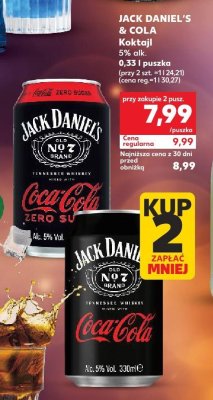 Whiskey & Cola 5% alk. promocja w Kaufland
