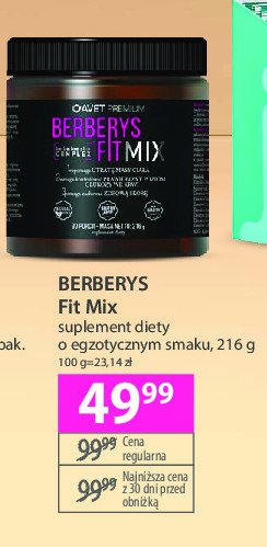 Berberys fit AVET PREMIUM promocja