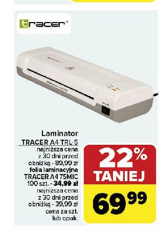 Folia laminacyjna Tracer promocja w Carrefour