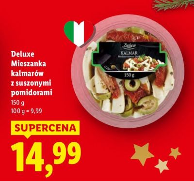 Mieszanka kalmarów z suszonymi pomidorami Deluxe promocja w Lidl