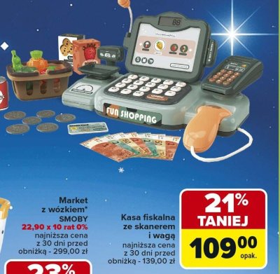 Kasa fiskalna ze skanerem i wagą promocja w Carrefour