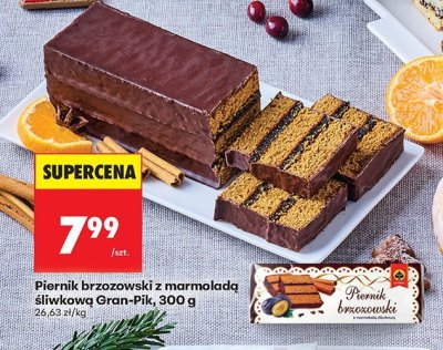 Piernik brzozowski z marmoladą śliwkową 300 g promocja w Biedronka