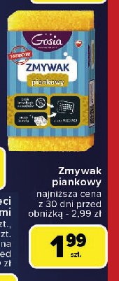 Zmywak piankowy Gosia promocja w Carrefour