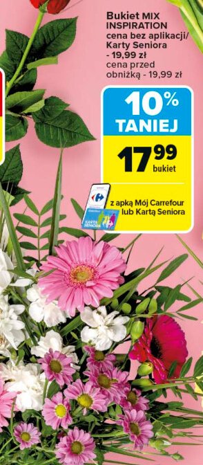 Bukiet mix promocja w Carrefour