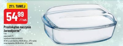 Prostokątne naczynie żaroodporne POLOmarket promocja w POLOmarket