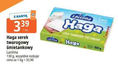 Serek twarogowy śmietankowy Haga promocja w Leclerc