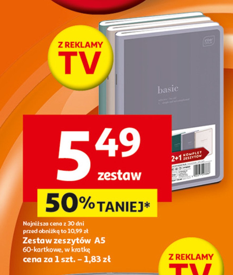 Zeszyt a5 60 k. kratka Interdruk promocja