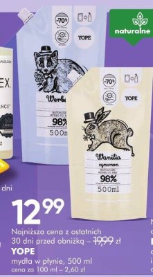 Mydło w płynie Yope promocja w Super-Pharm