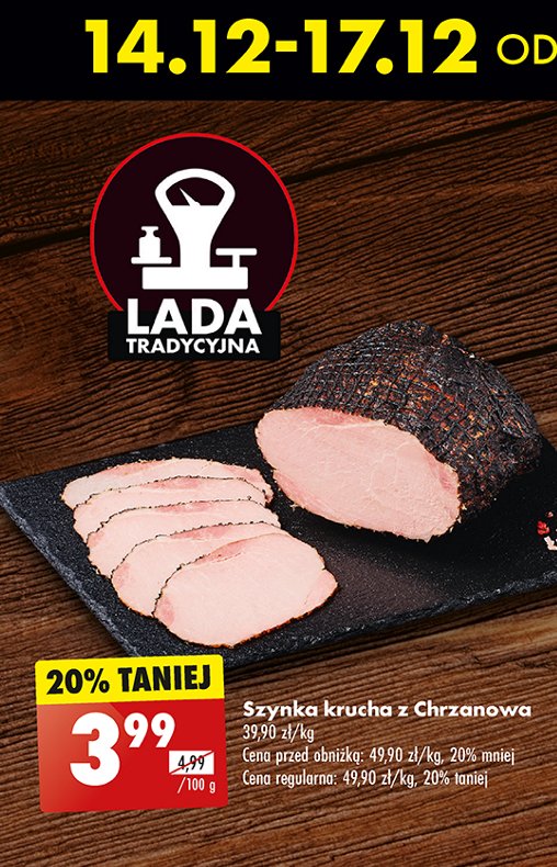 Szynka krucha z chrzanowa promocja