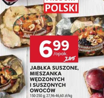 Mieszanka wędzonych i suszonych owoców promocja w Stokrotka