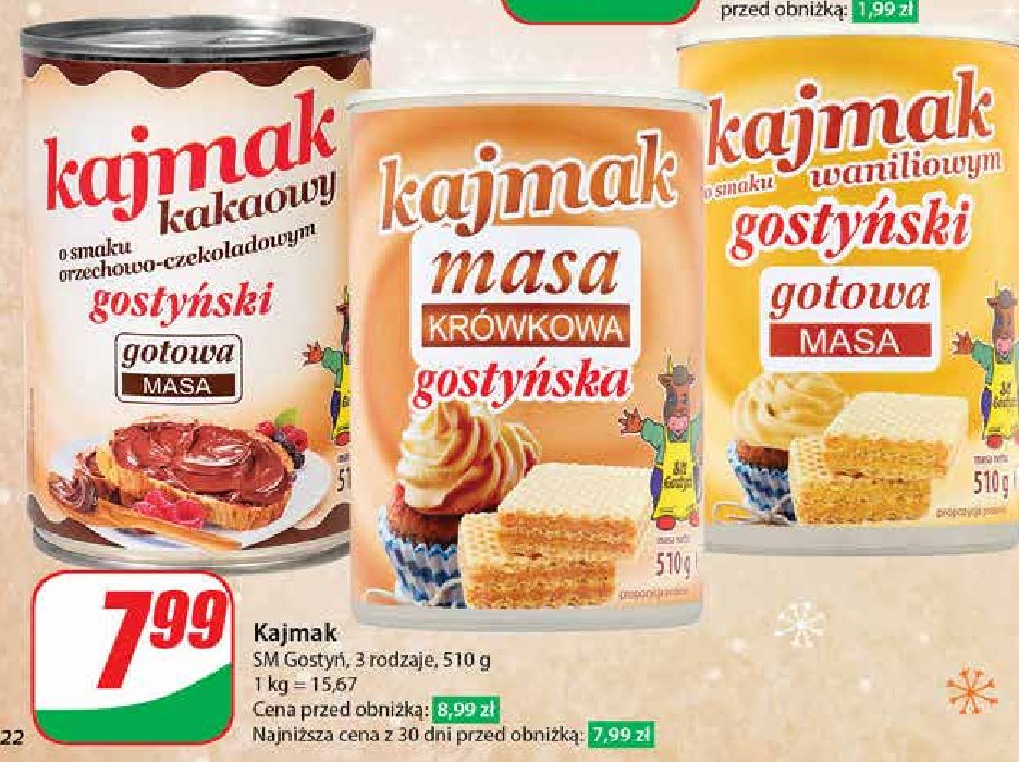 Masa kajmakowa waniliowa Gostyń promocja