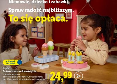Zestaw drewnianych smakołyków promocja w Lidl