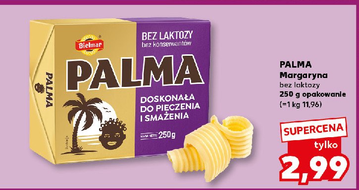 Margaryna bez laktozy Palma bielmar promocja