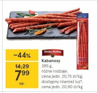 Kabanosy pikantne Polskie wędliny promocje