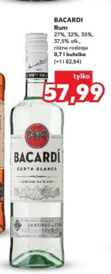 Rum Carta Blanca promocja w Kaufland
