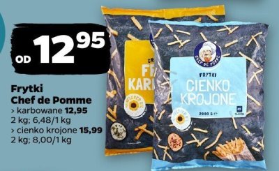 Frytki karbowane Chef de Pomme promocja w Netto
