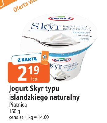 Jogurt Skyr typu islandzkiego naturalny promocja w Leclerc