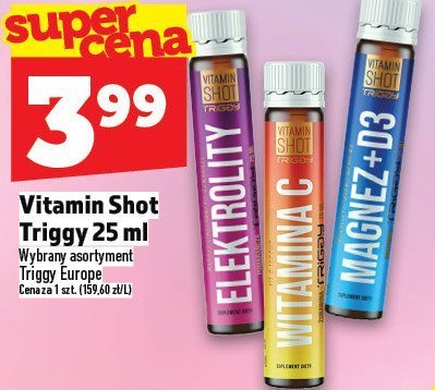 Napój Vitamin Shot Triggy 25 ml promocja w TOPAZ