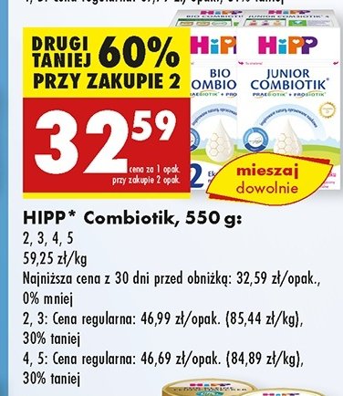 Mleko 2 Hipp junior combiotik promocja