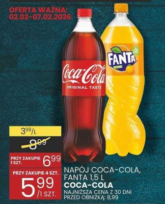 Napój Coca-Cola 1,5 L promocja w Wafelek