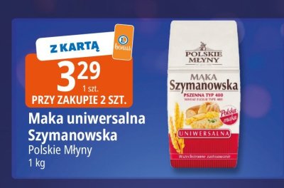 Mąka uniwersalna Szymanowska Polskie Młyny promocja w Leclerc