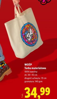Torba materiałowa 100% bawełny promocja w Lidl