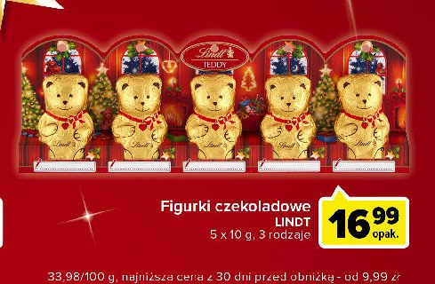 Figurki czekoladowe świąteczne Lindt lindor promocja