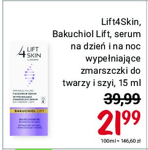 Serum wypełniające zmarszczki Lift4skin bakuchiol lift promocja