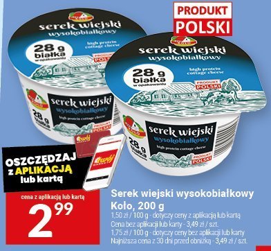 Ser wiejski wysokobiałkowy Krasnystaw, 200 g promocja w Twój Market