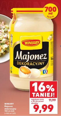 Majonez dekoracyjny 700ml  promocja w Kaufland