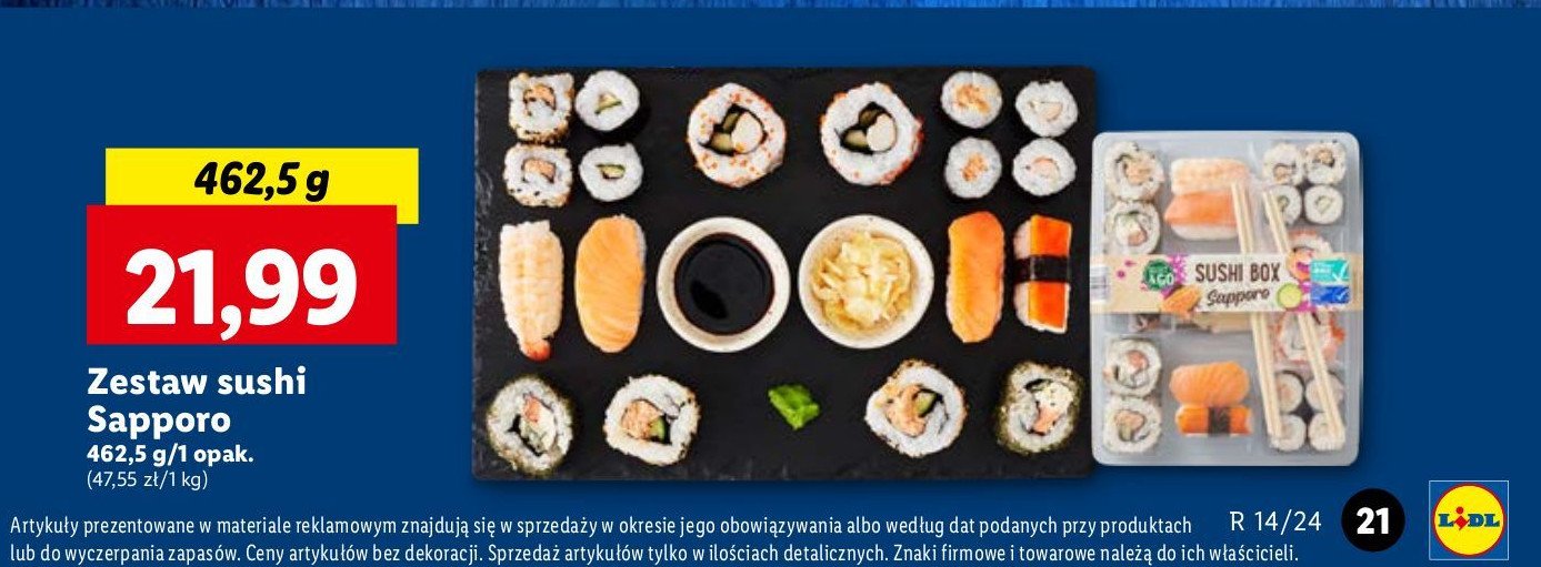 Zestaw sushi sapporo Select & go promocja