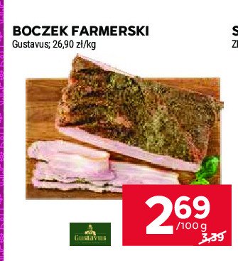 Boczek farmerski Gustavus promocja w Stokrotka