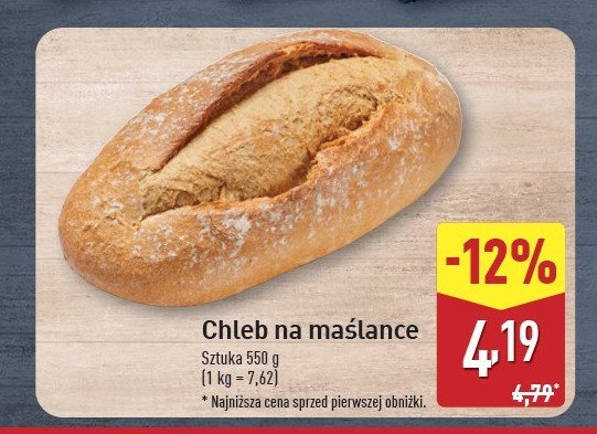 Chleb na maślance promocja w Aldi