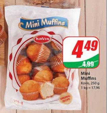 Mini muffinki Kavis promocja