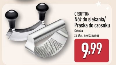 Nóż do siekania/Praska do czosnku  promocja w Aldi