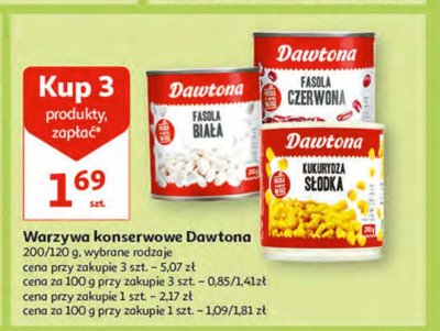 Fasola biała Dawtona promocja