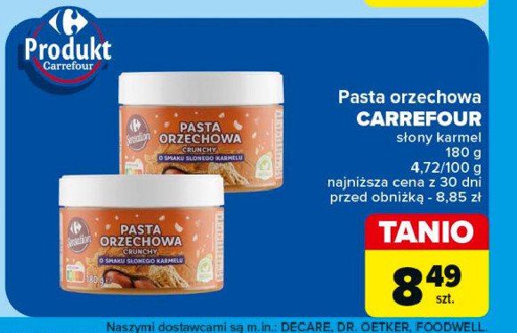 Pasta przechowa crunchy słony karmel Carrefour sensation promocja