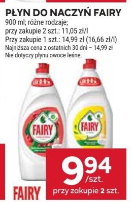 Płyn do naczyń Fairy promocja w Stokrotka