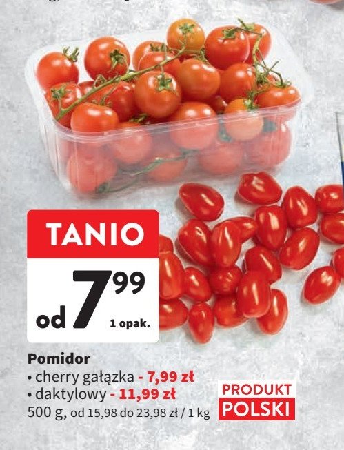 Pomidory cherry promocja w Intermarche