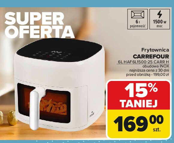 Frytkownica haf6l1500-25 Carrefour home promocja w Carrefour