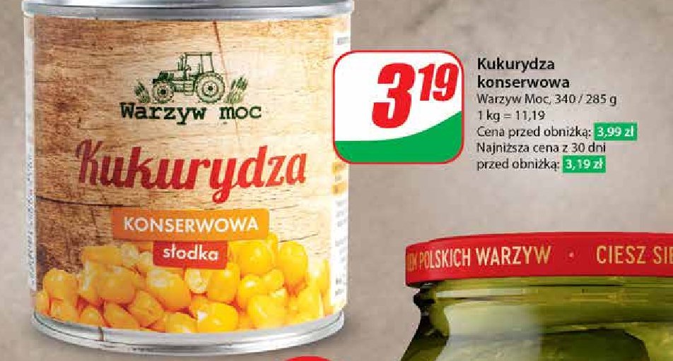 Kukurydza konserwowa Warzyw moc promocja