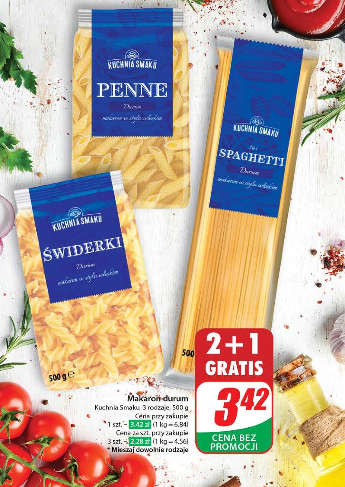Makaron penne Kuchnia smaku promocja
