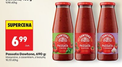 Passata Dawtona, 690g: klasyczna, z czosnkiem, z bazylią promocja w Biedronka