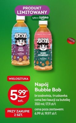 Napój Bubble Bob truskawka 350ml promocja w Żabka