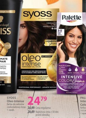 Farba SYOSS Oleo Intense do włosów czekoladowy brąz 1 opak. promocja w Hebe