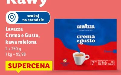 Kawa Lavazza Crema e Gusto, kawa mielona promocja w Lidl