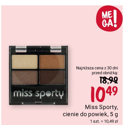 Cienie do powiek Miss sporty promocja