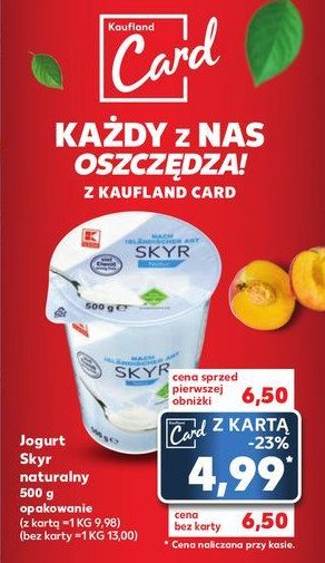 Jogurt skyr naturalny K-classic promocja