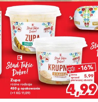 Zupa ogórkowa z koperkiem K-classic stąd takie dobre! promocja