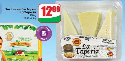 Zestaw serów Tapas La Taperia promocja w Dino